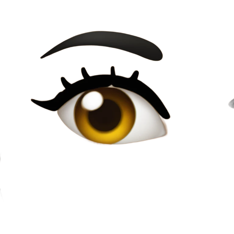 girl wearing makeup with long black hair  emoji