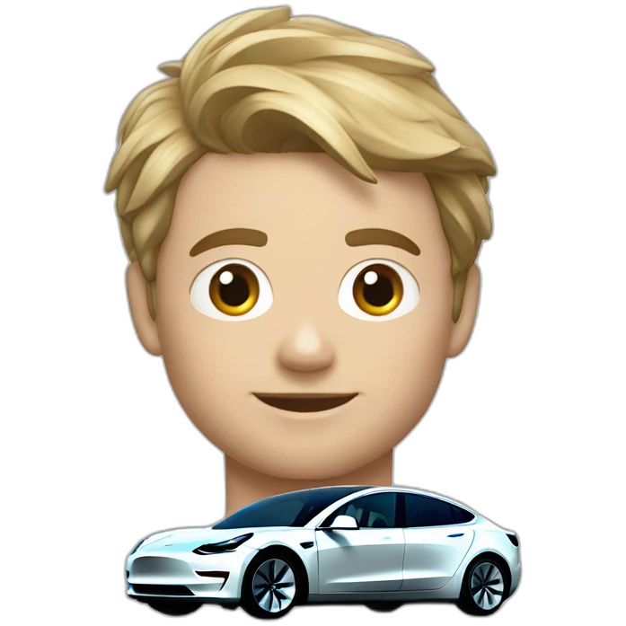 tesla model 3 emoji