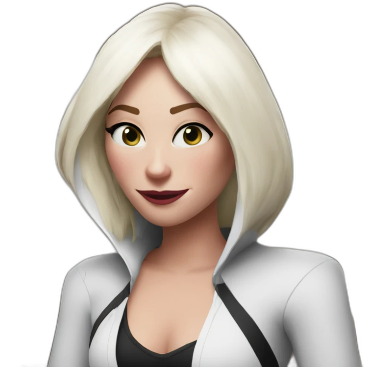 Spider Gwen in her suite emoji