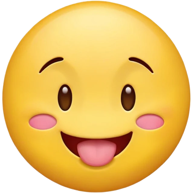 Make a yellow emoji 🟡 like that the face should be like having sex or pleasure  emoji