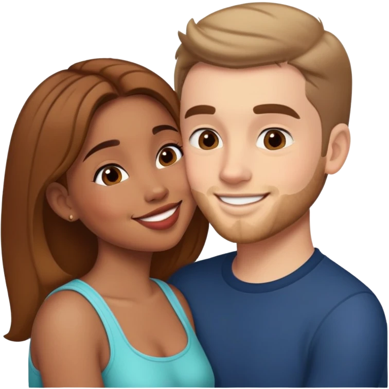 Liam kissing Mia emoji