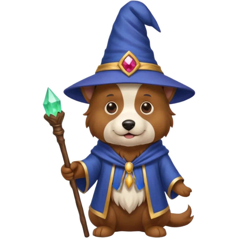 Dog wizard emoji