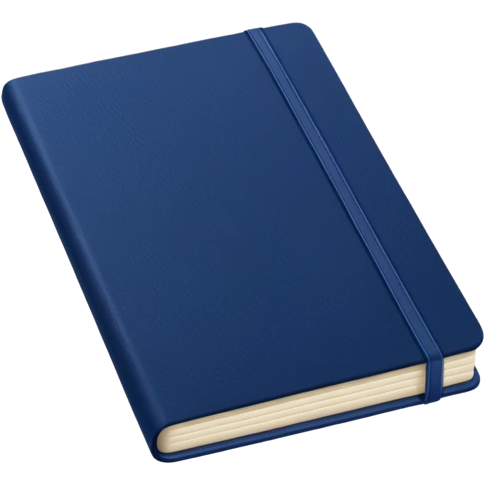 Navy blue notebook 📒  emoji