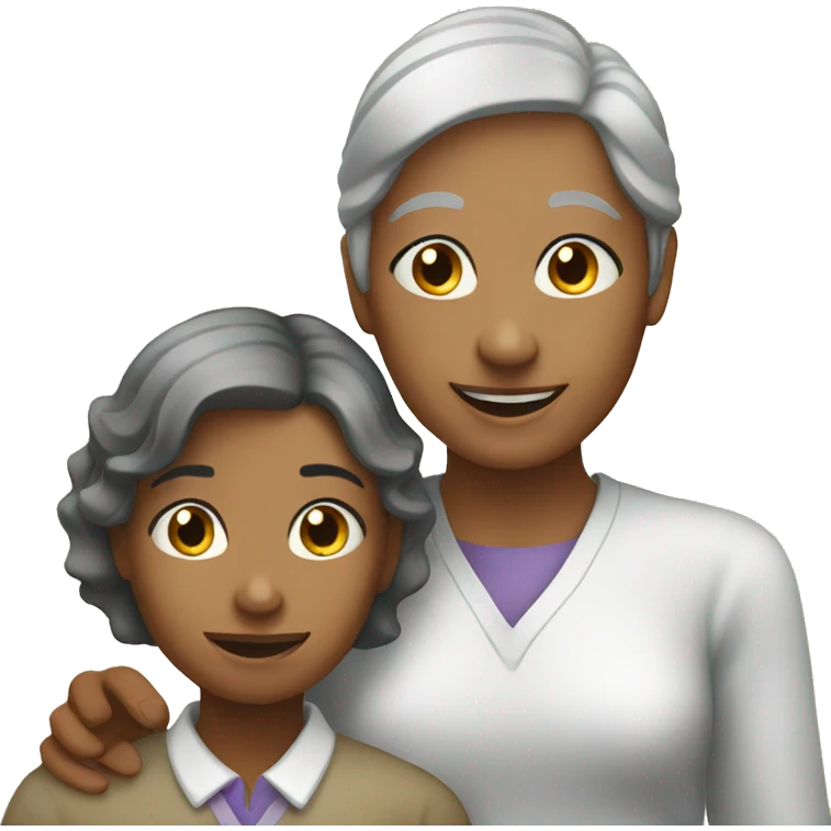 YOUNG WOMAN HELPING ELDER PERSON emoji