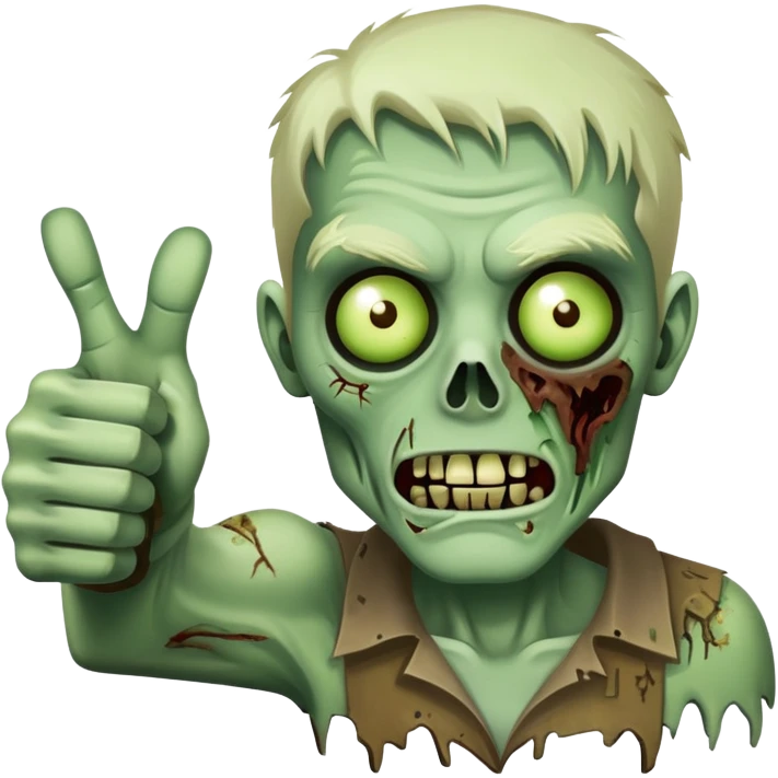 zombie giving thumbs up emoji