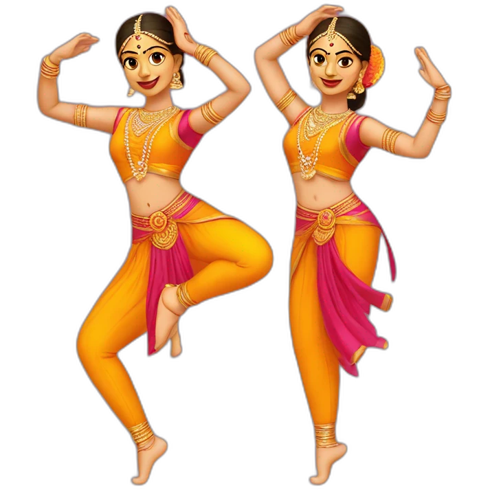 a bharatanatyam dancer emoji