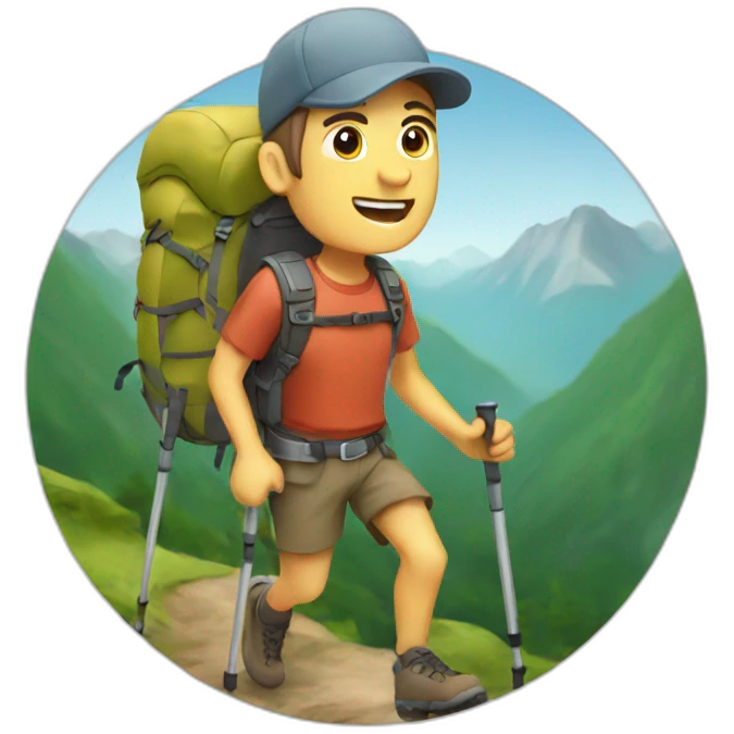 hiking emoji