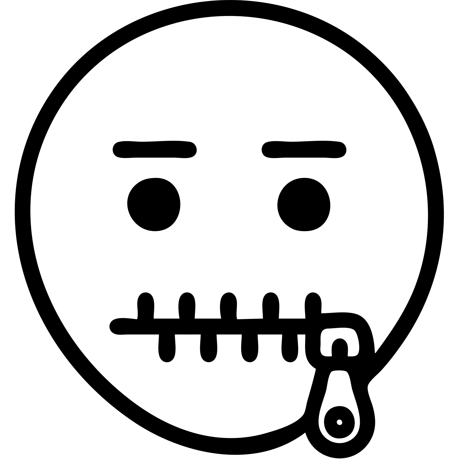 icon representing 'Prefer not to answer', neutral face with a zipper over the mouth, muted colors, minimal style emoji