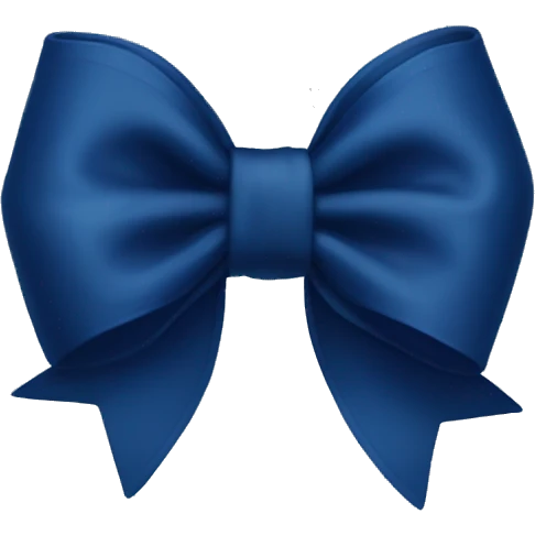 Navy blue bow  emoji