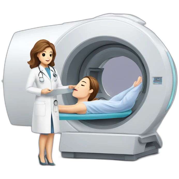 Posh-Radiologist-performing-breast-mri-to-woman emoji