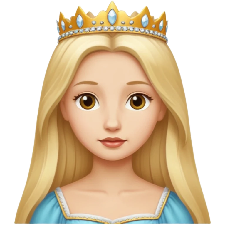 polish princess long blind hair emoji