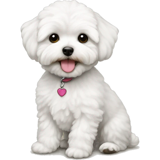 White maltipoo emoji