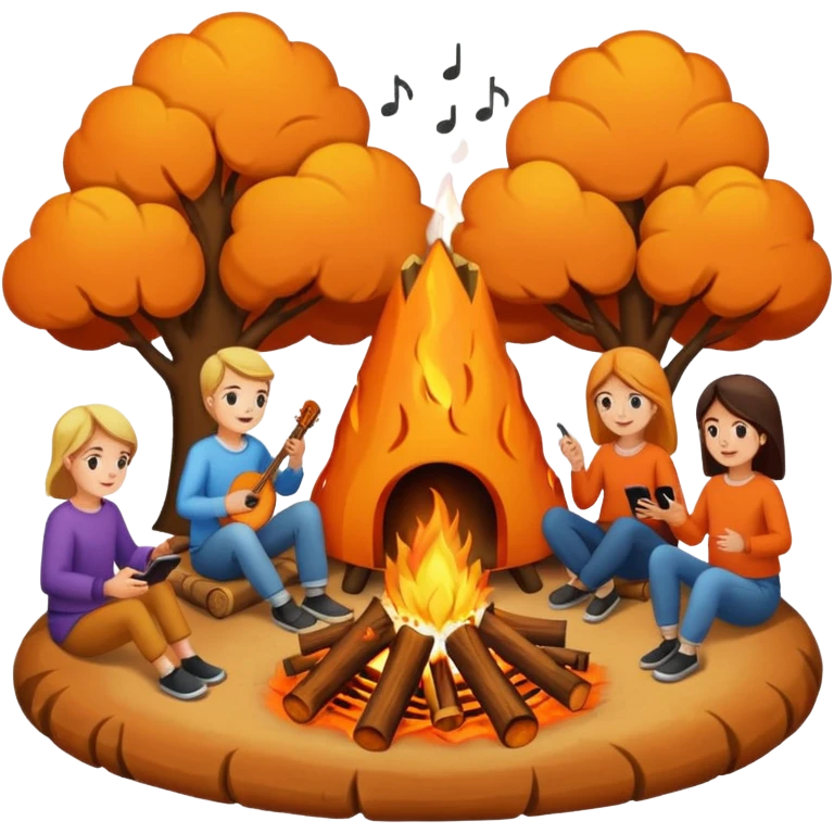 Bonfire Night with music emoji
