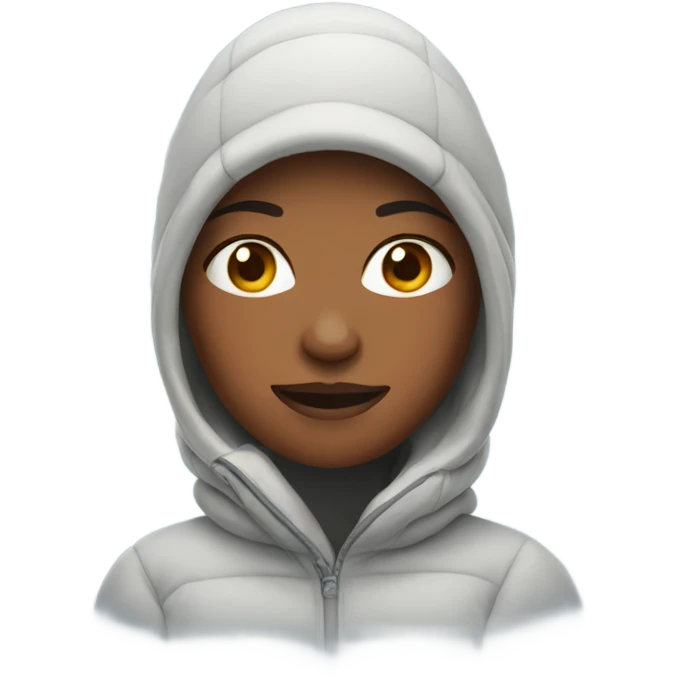 Woman in Cold temperatures emoji