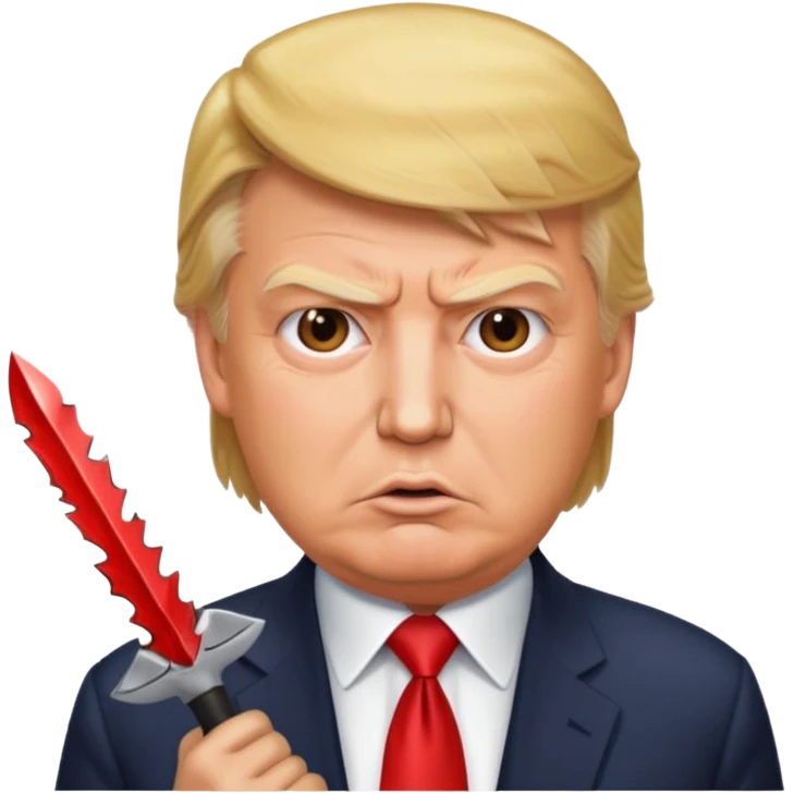 donald trump getting stabbed emoji