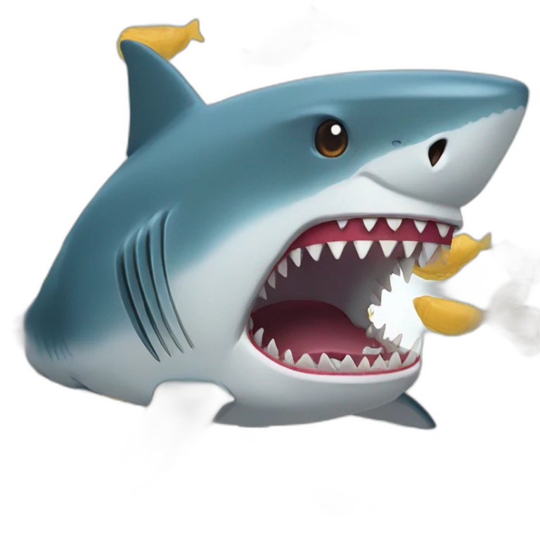 Shark Eating pop emoji