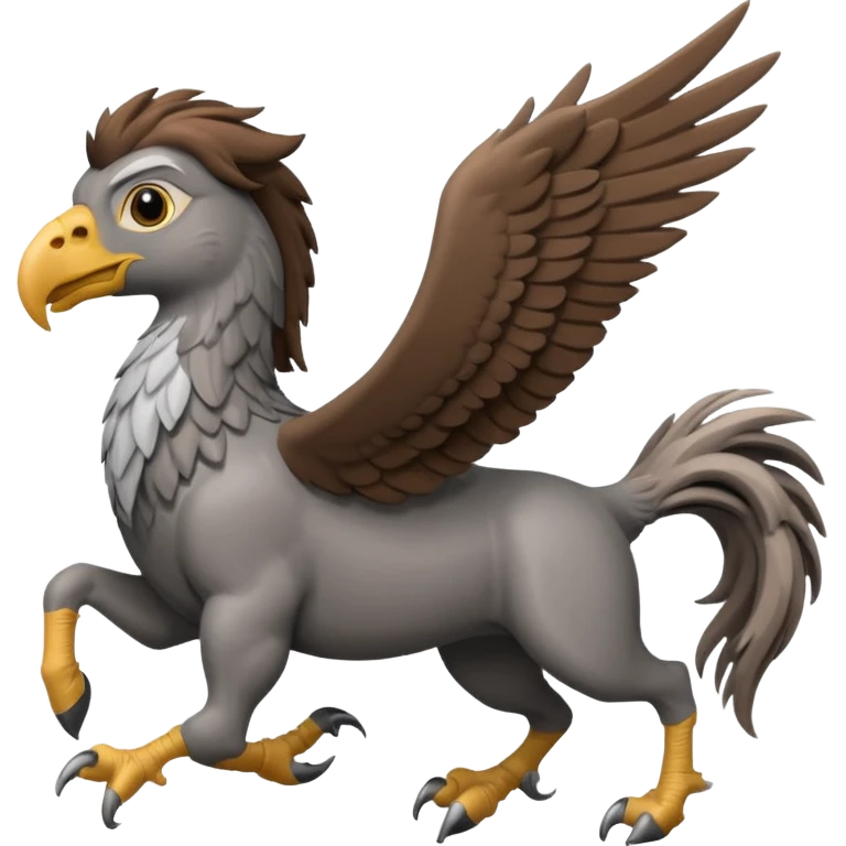 harry potter riding buckbeak emoji