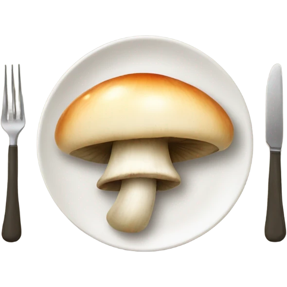 mushrooms on a plate emoji