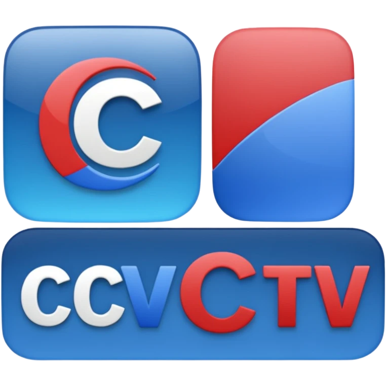 a logo for a news tv called C.C.TV NEWS emoji