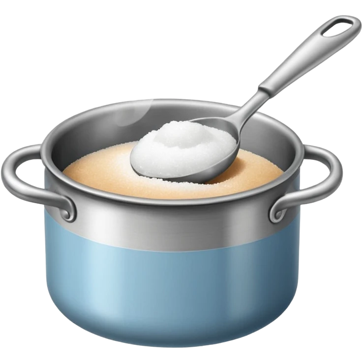sugar in a small saucepan emoji
