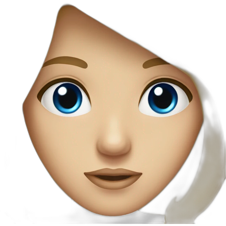 rubia ojos azules emoji