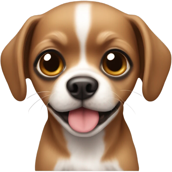 Brown Chihuahua shitzu puppy emoji