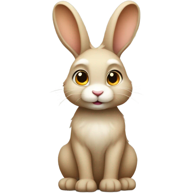 Sand bunny emoji