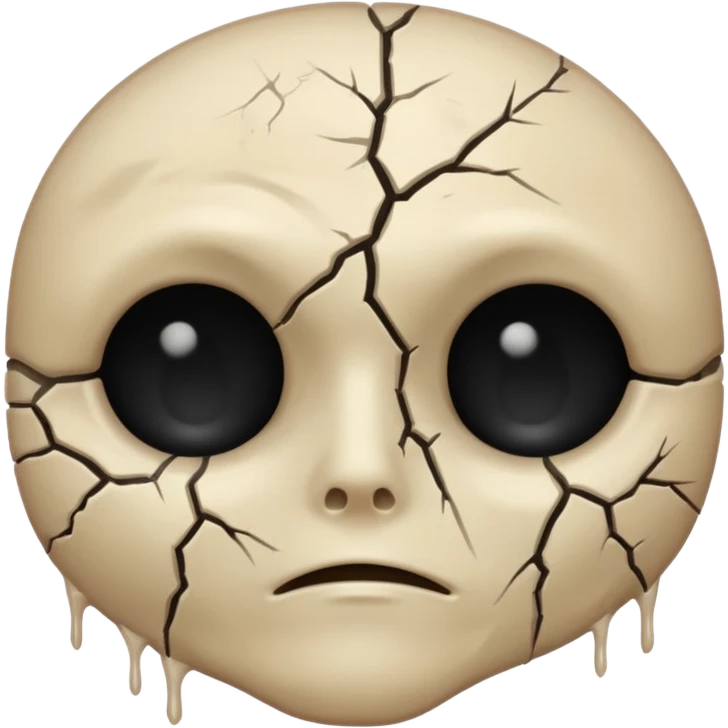 dead skin without eyes emoji