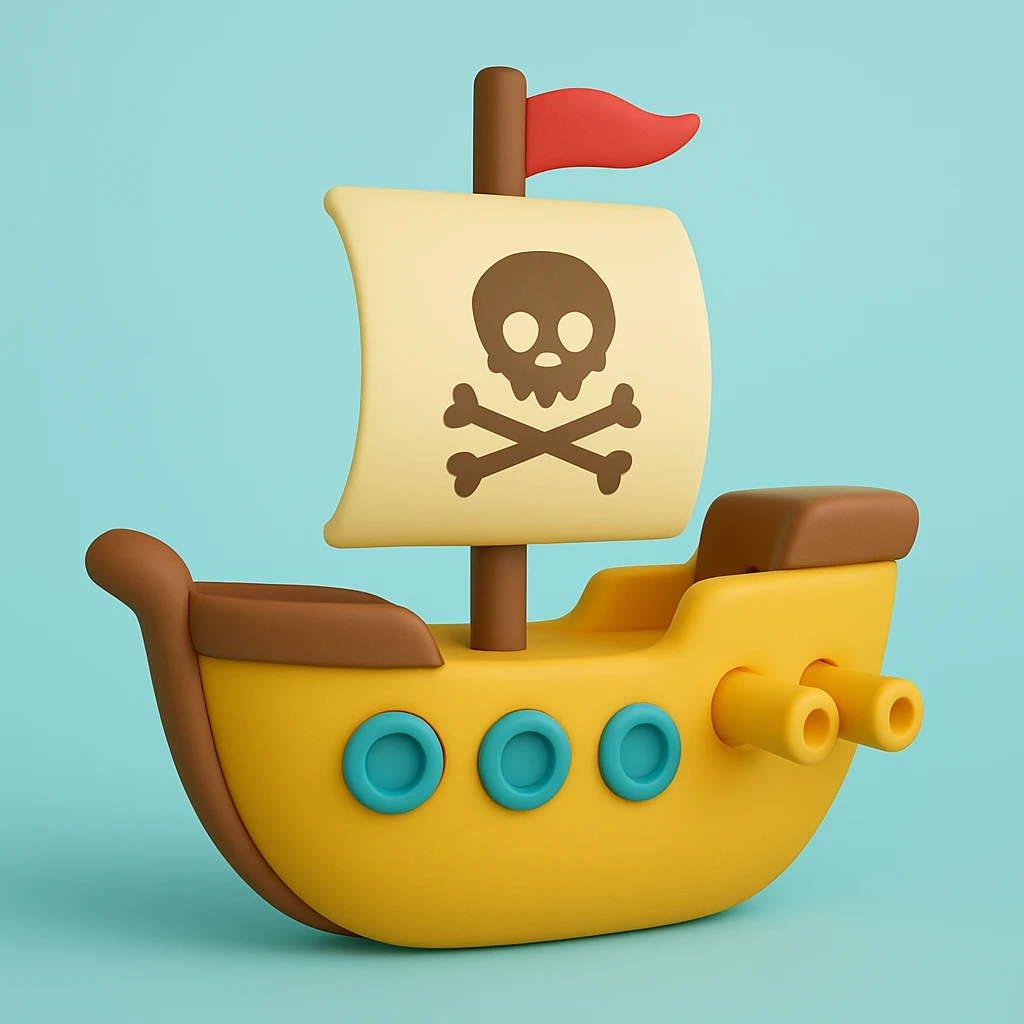 pirate ship emoji