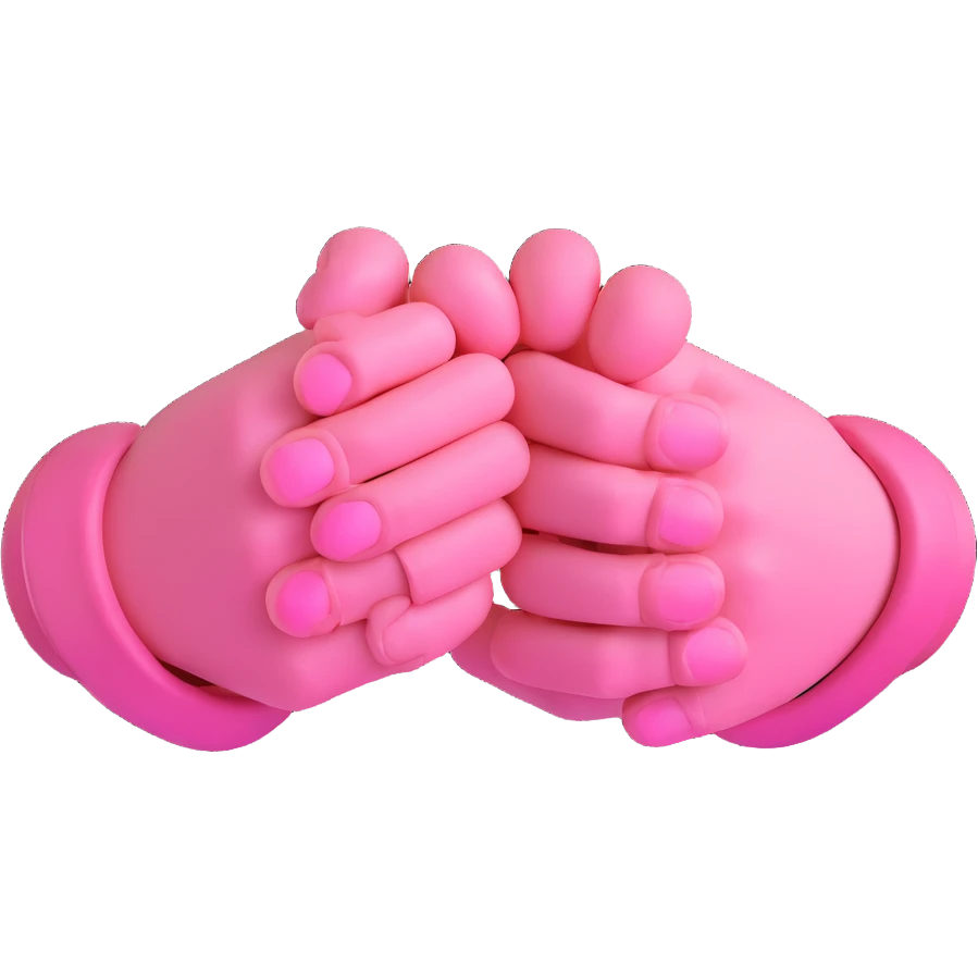 pinky swear, two hands, playful, clean lines emoji