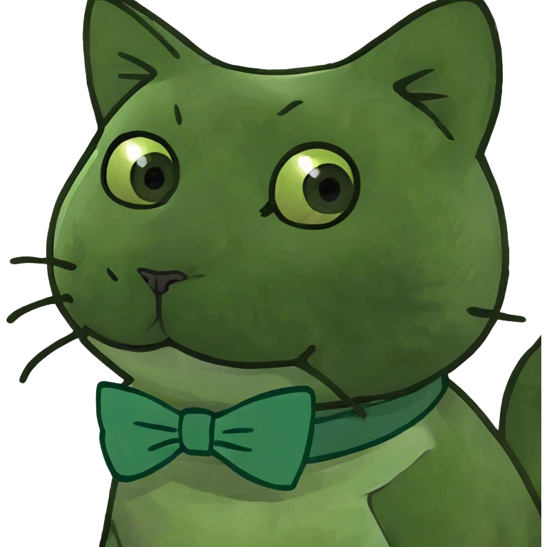 Black cat with bow emoji