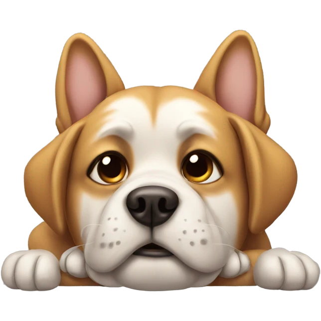 Dog being chill emoji