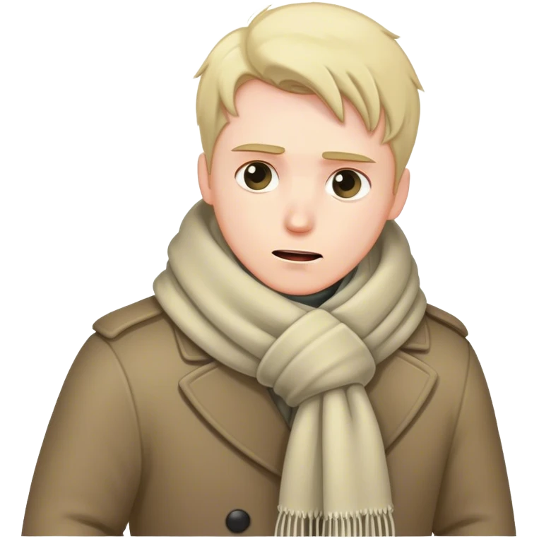 man freezing in the freezing cold emoji