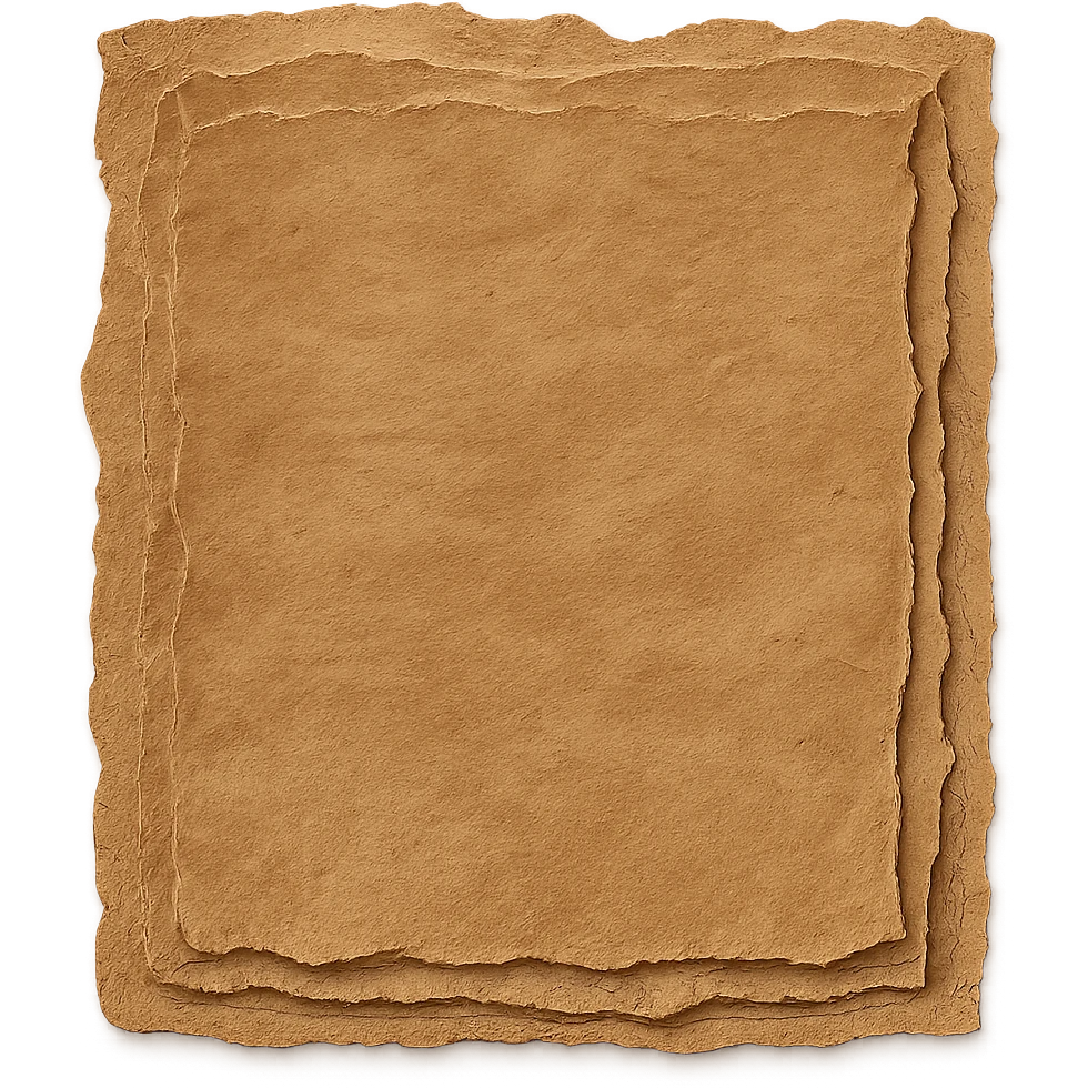 vintage grunge kraft paper with layered torn edges, hand-painted rough texture, transparent background, no face, no hands, no legs, no characters emoji