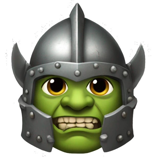 Knight orc armored  emoji