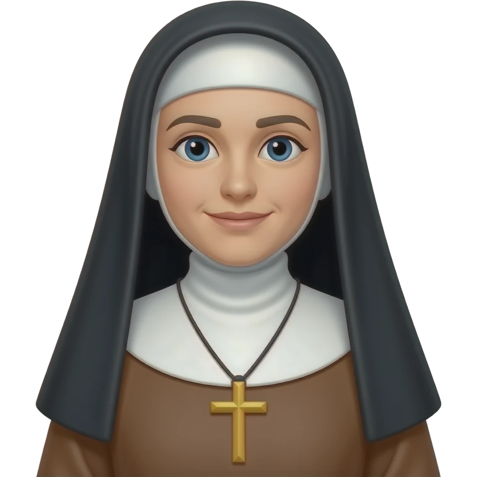 монахиня руководит монастырём emoji