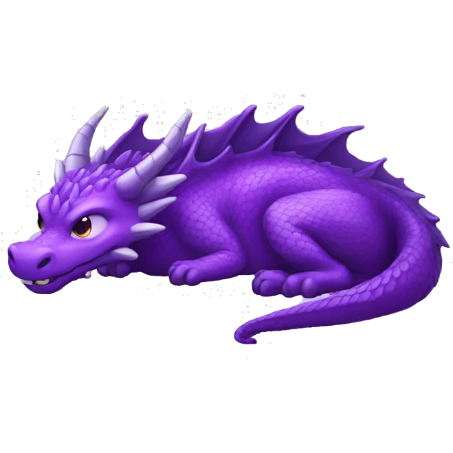 purple dragon sleep emoji