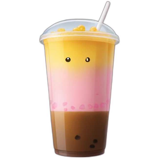 Lisa Simpsons qui boit un bubble tea emoji