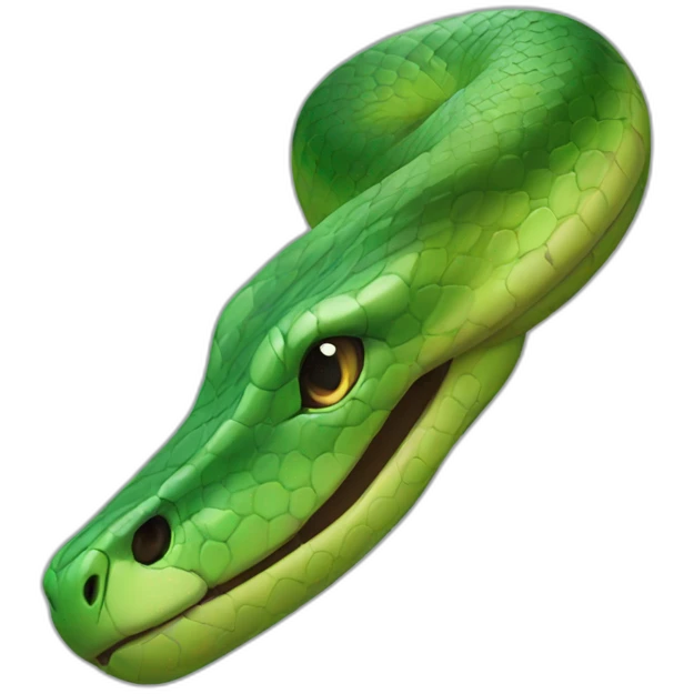Green Snake head emoji