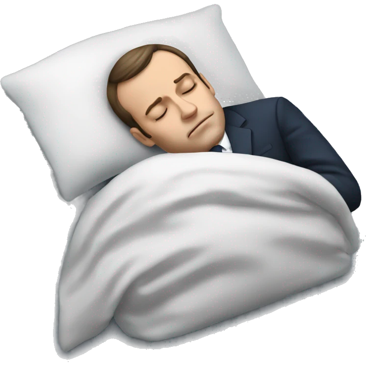 Macron sleeping  emoji