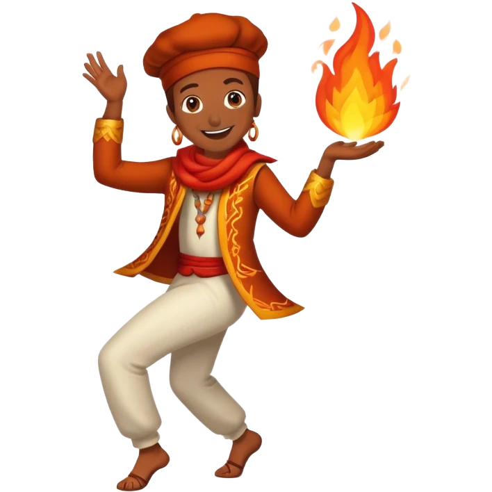 Cooking berbere dance spice fire happy emoji