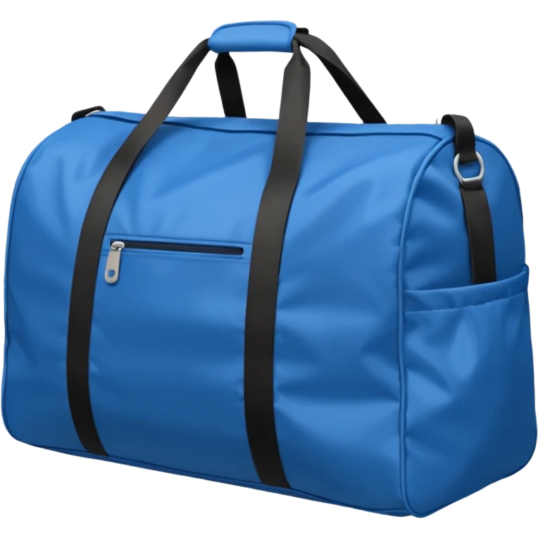 sac de sport bleu sans motif emoji