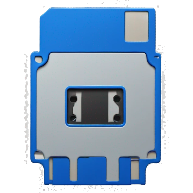 
blue floppy disk emoji
