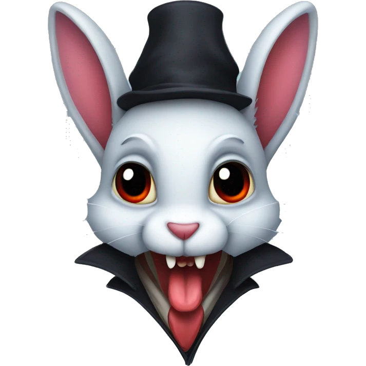 vampire rabbit emoji