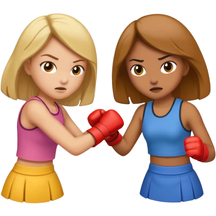 Two girls fighting eachother  emoji