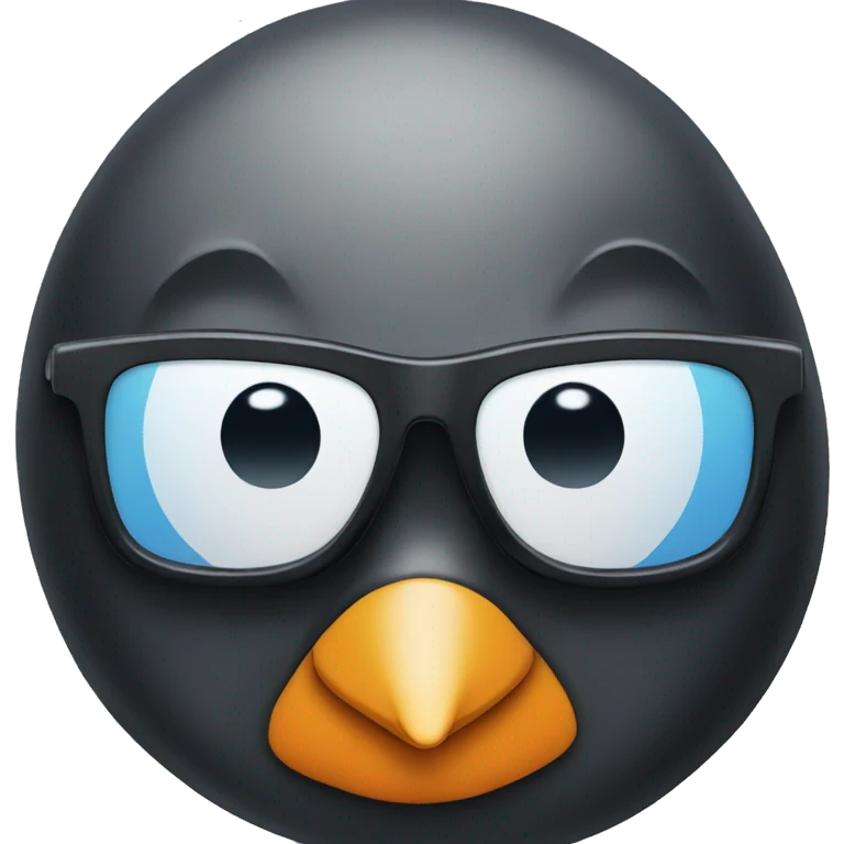 Penguin with sunglasses emoji