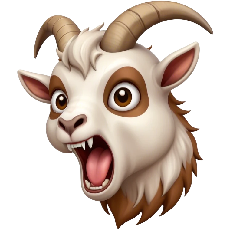 Screaming goat emoji