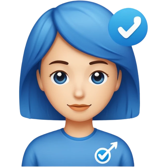 Instagram profile verification blue tick emoji