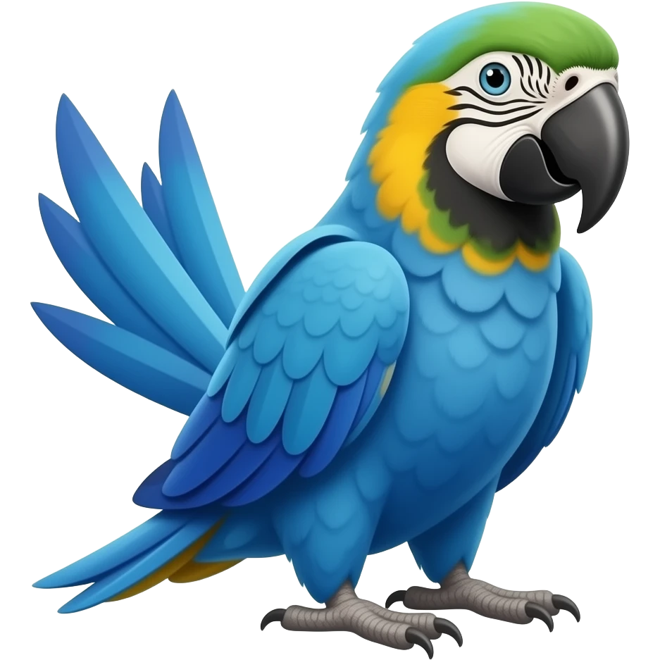 Arara azul emoji