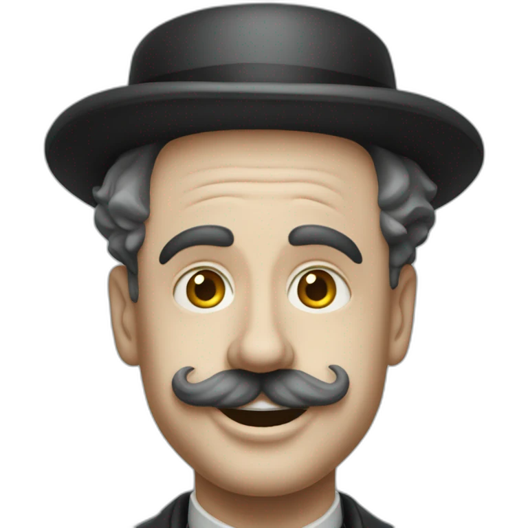 charlie chaplin sans chapeau emoji